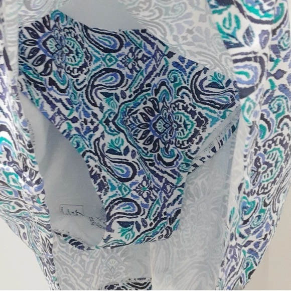 Leilani Swim Dress One Piece Blue Patterned Women’s Sz 6 NWT - Picture 7 of 10